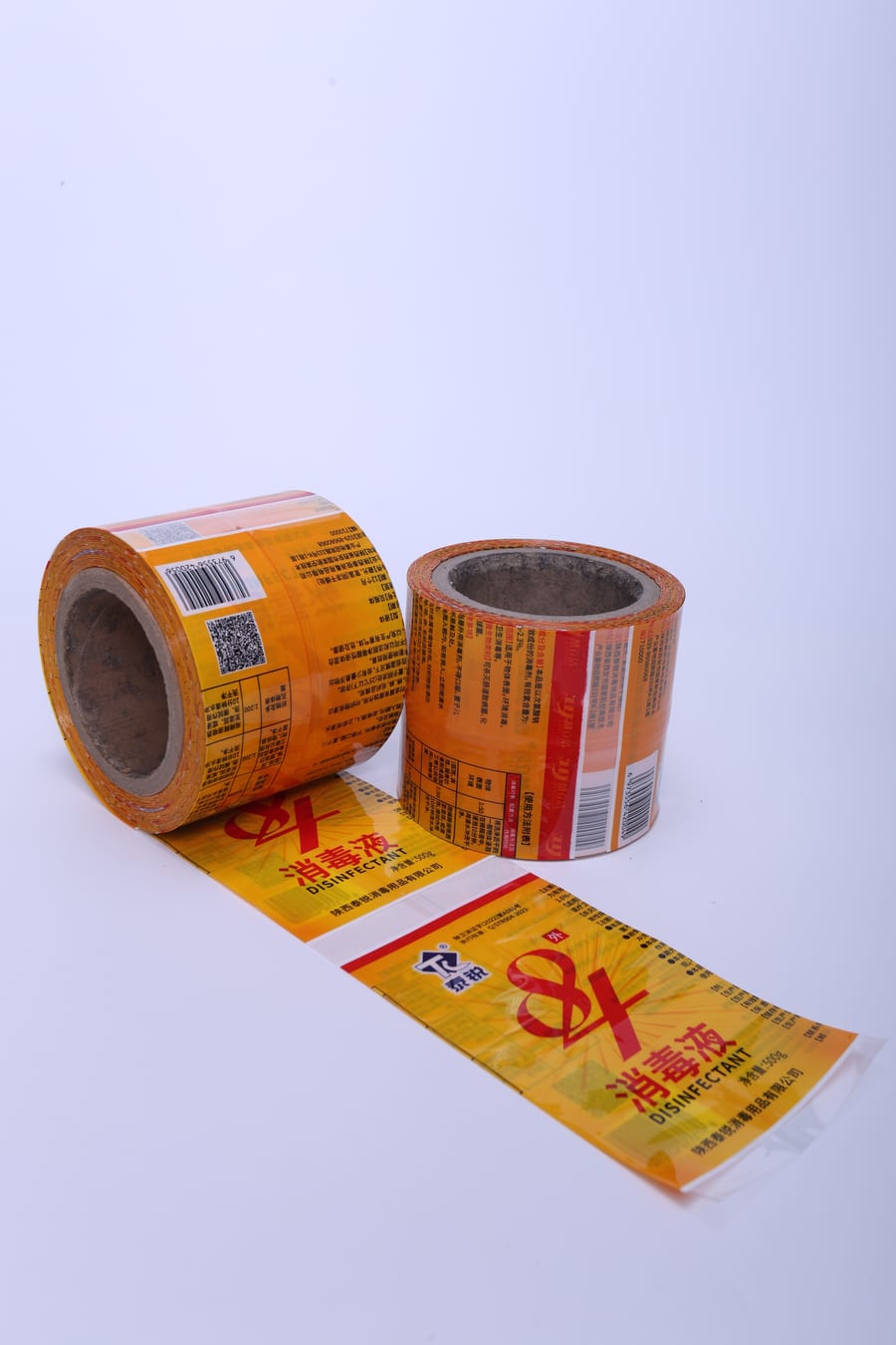 Printed shrink sleeve roll stock