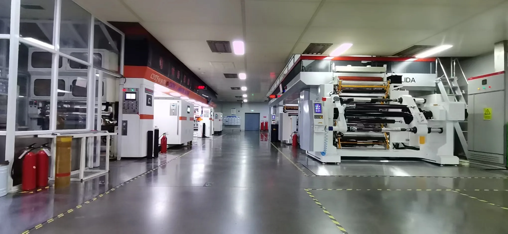 Flexible packaging lamination production line