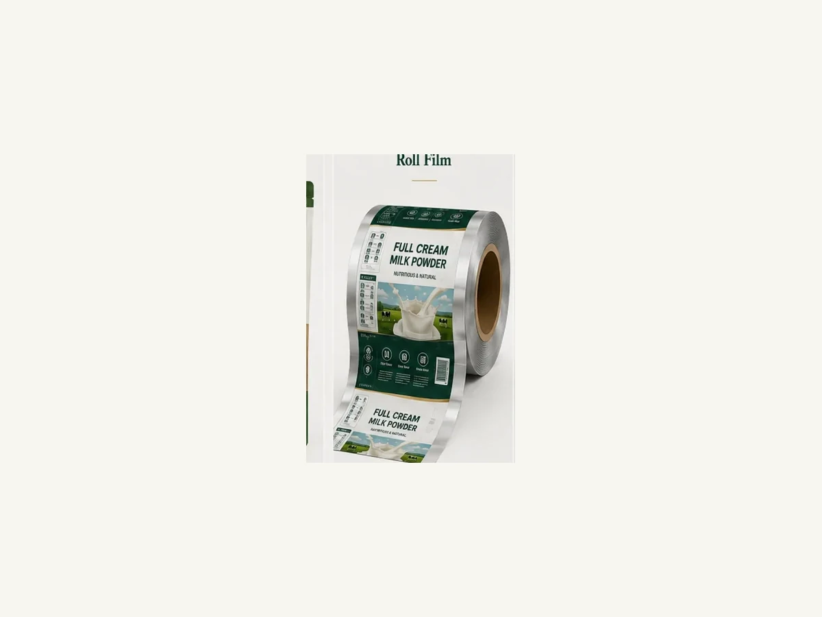 Printed packaging roll film